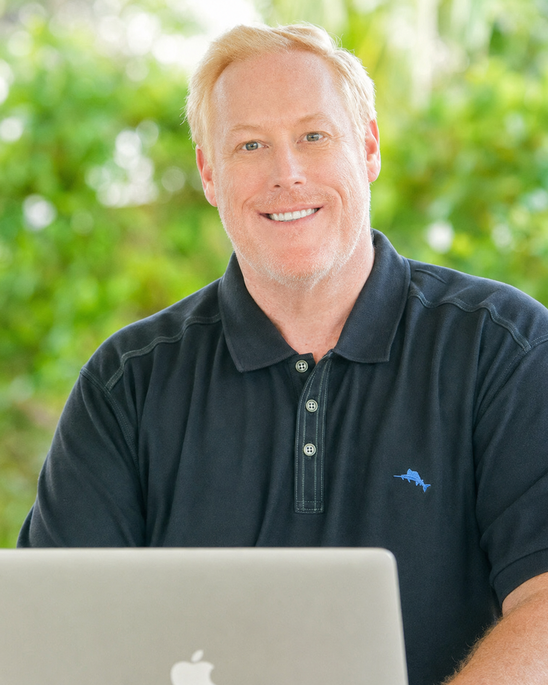 Nickolas Harold Potter working at his computer